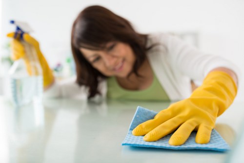Graphic showing different cookie types used by a carpet cleaning website